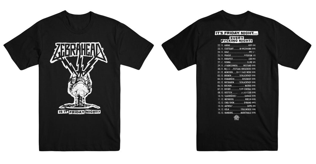 Lightning Skull Friday night tour Tshirt