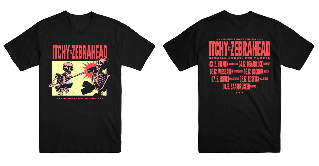 ZH Vs Itchy Suckerpunch 2024 tour tshirt BLACK