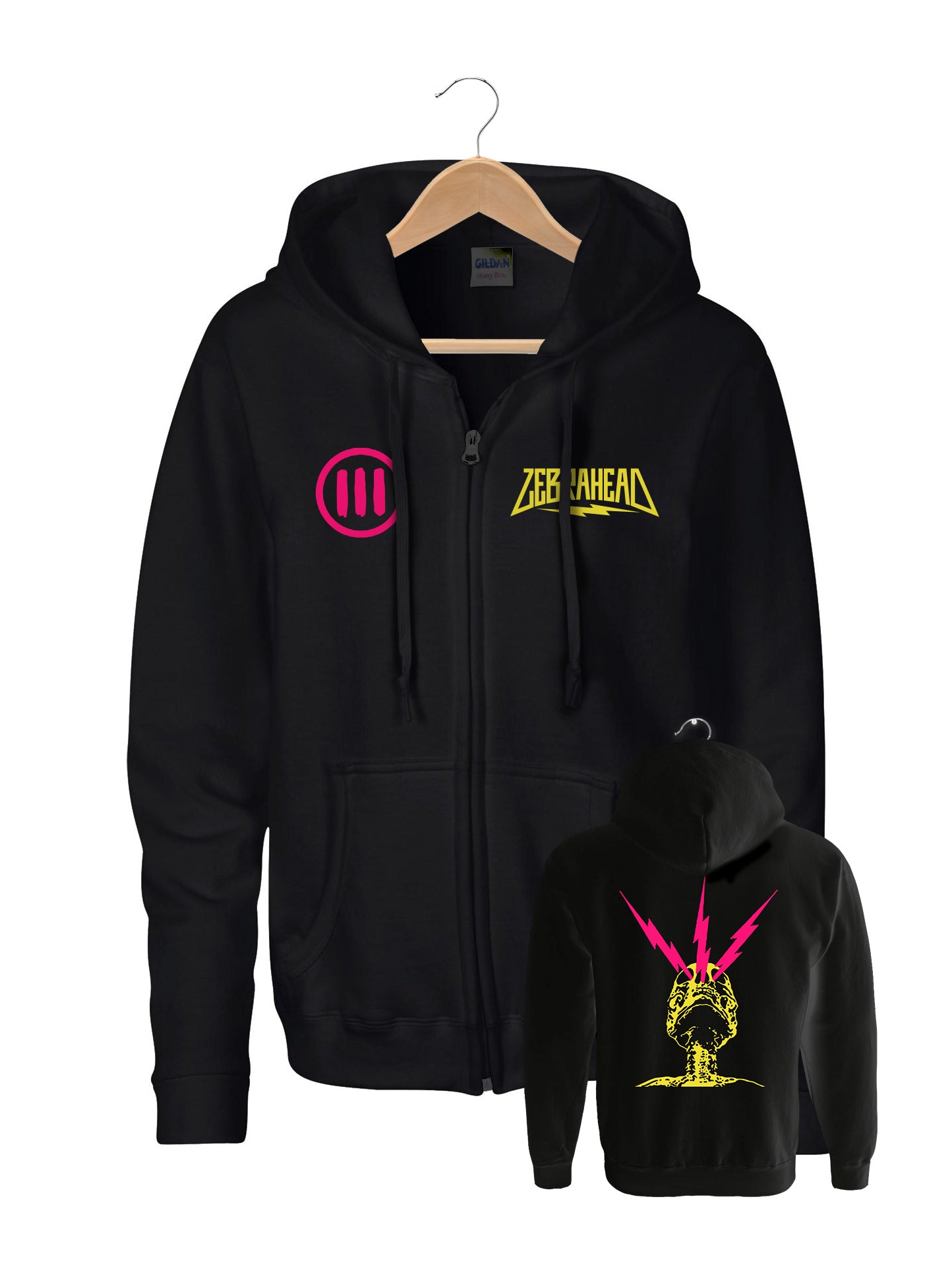 【BRICK】FADED LIGHTNING HOODIE Lightning Skull - Hoodie – Zebrahead